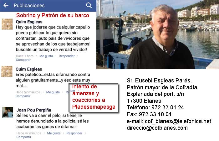 Denuncia tributaria contra los responsables Cofradías Pescadores de Cataluña y Blanes